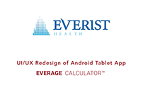EverAge Tablet App Redesign