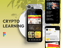 Crypto Blockchain learning Mobile App UI Design