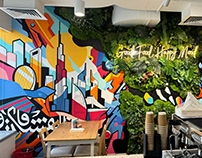 Office wall mural