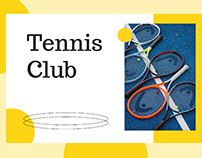 Yellow Tennis Club - free Google Slides Theme
