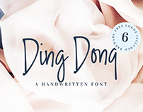 Ding Dong Handwritten Font and Logos