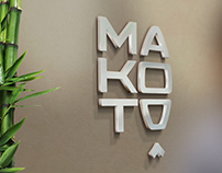 MAKOTO Japanese restaurant logo concept