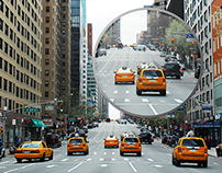 NY City Yellow Taxi Cab Street photography