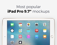Most popular iPad Pro 9.7" mockups