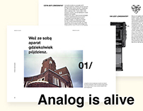 Analog is alive - publication about analog photography