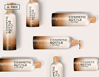 Free Cosmetic Bottle Mockup