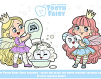 Cute little Tooth Fairy coloring pages