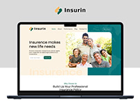 Insurance Home Page UI Design
