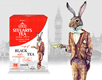 Дизайн упаковки для чая. ТМ STEUARTS TEA.