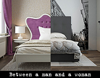 Between a man and a woman-Interior project