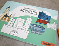 kinderkiez // Architecture coloring book for kids