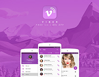 Viber redesign for android lollipop ( material design )