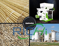 Biomass straw pellet device