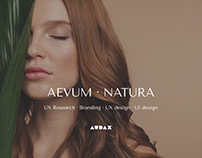 AEVUM NATURA Ecommerce - UX/UI Design