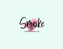 Free Smoke Handwritten Font