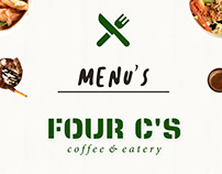 FOUR C'S Coffee & Eatery Menu Book