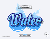 Free Water Photoshop Text Effect