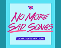 Little Mix | "No More Sad Songs" lyric illustration