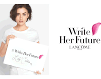 LANCÔME "Write Her Future", branding