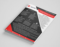 One page brochure