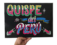 Peruvian Lettering || Chicha Style