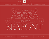 When Azora meets Seafont - font duo | Free fonts