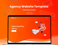 Freebie - Agency Website Template (Desktop and Mobile)