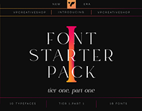 Font Starter Pack Tier 1, Part 1