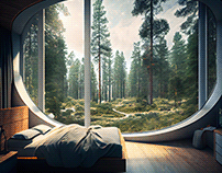 Sanatorium in a pine forest
