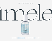 i'mele skincare cosmetics webdesign concept