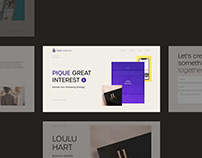 Pique Marketing: Design Agency Web Design