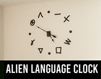 Alien Language Clock