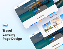 Travel Tour Agency Landing Page UI Design