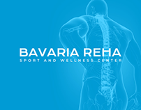 Bavaria Reha clinic logo and corporate identity