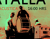 Carteles para banda de rock: RADIO BATALLA