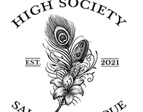 High Society Salon & Boutique Logo by Steven Noble