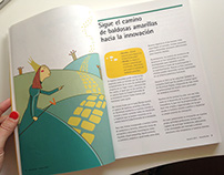 Illustrations for business annual report Accenture