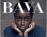 Visual identity project for magazine Baya