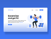 Fitness Login Page Web Design