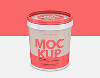 Glossy Plastic Container - Mockup