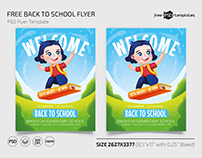 Free Back to School Flyer Template in PSD