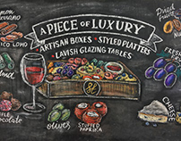 Chalk illustrations for Stockholm Charcuterie