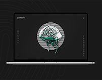 Fullscreen website creative design UI/UX