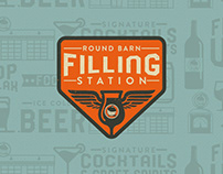 Round Barn Filling Station Branding