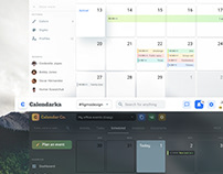 Calendar, Planner, Events, Schedule, CRM UI design