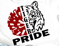 Tiger Pride Cheer Mascot