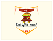 Logo Design | Fast Burger Shop | Vintage