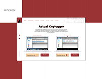 Website redesign for Actual Keylogger
