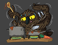 quarantine owl illustrations