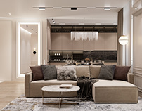 Interior in luxury style